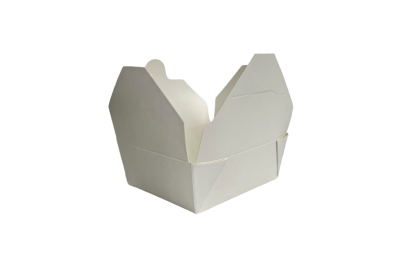 16oz White Recyclable No1 Takeaway Boxes