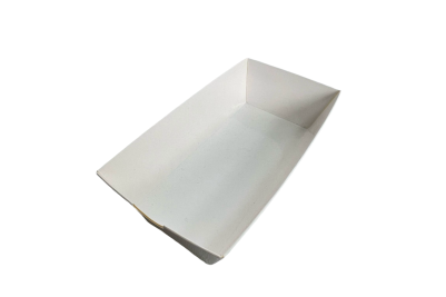 Regular White Cardboard Recyclable Stick Tray with Curve