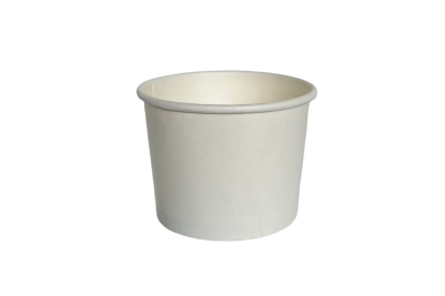 8oz White Paper Recyclable Well Made Soup Cups