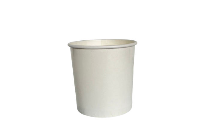 12oz White Paper Recyclable Well Made Soup Cups