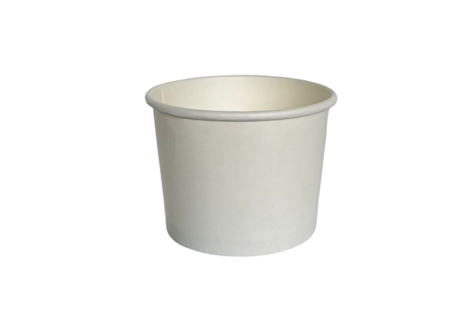 16oz White Paper Recyclable Well Made Soup Cups