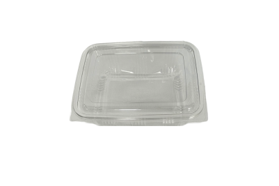 2000ml Clear Plastic Recyclable Hinged Containers