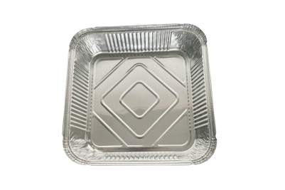 Large Deep Silver/Gray Foil Recyclable No.9 Container