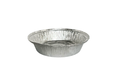 Standard Silver/Gray Foil Recyclable Round No.12 Container with Lids