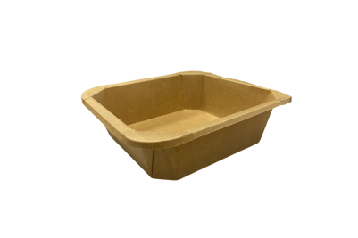 1200ml Kraft Square Combo Meal Boxes & Lids
