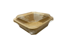 1200ml Kraft Square Combo...