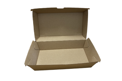 TONIC Large Brown/Kraft Compostable Meal Boxes with Vent Holes
