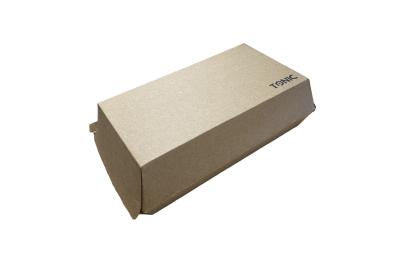 TONIC Large Brown/Kraft Compostable Meal Boxes with Vent Holes