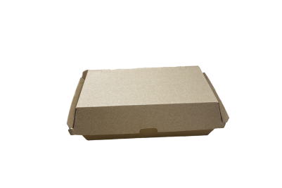TONIC Large Brown/Kraft Compostable Meal Boxes with Vent Holes