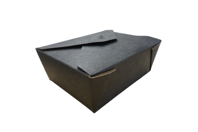 45oz Black Brown/Kraft Recyclable No.8 Takeaway Boxes
