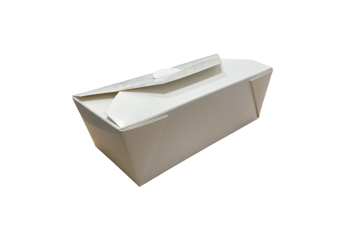 36oz White Recyclable No3 Takeaway Boxes