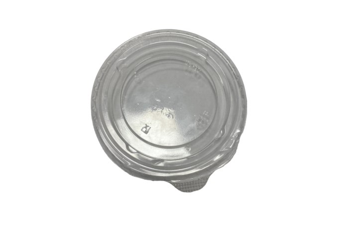95mm Clear Plastic Flat Recyclable Lids without Hole