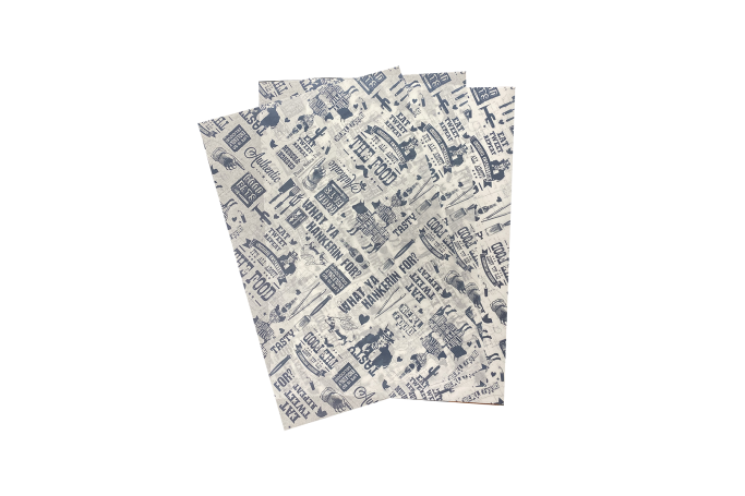 50×33.5mm American BBQ Design Recyclable Greaseproof Paper