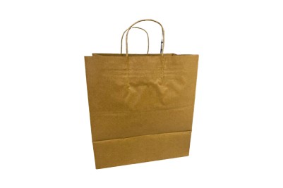 Large Brown/Kraft Paper Biodegradable Twist Handle Bags