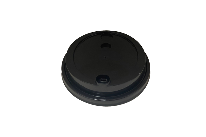 90mm Black PP Plastic Recyclable Re-Closable Lids