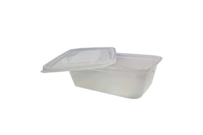 650ml Clear Microwaveable Plastic Rectangular Pistachio Containers with Lids