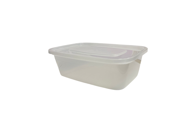 650ml Clear Microwaveable Plastic Rectangular Pistachio Containers with Lids