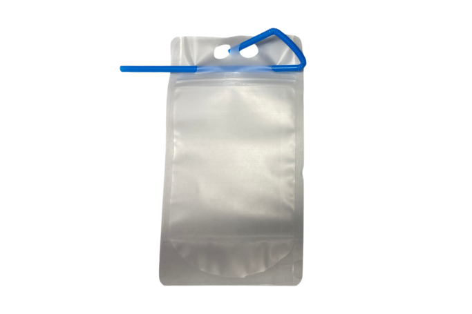 500ml Strong PP Plastic Recyclable Drinks Pouches & Straws