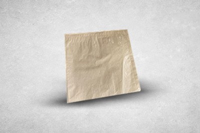 8.5″x8.5″ Brown/Kraft Recyclable Clear Film Front Bags