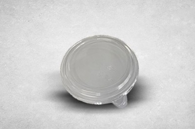 26oz Brown/Kraft Recyclable Wide Round Soup Bowls with Plastic Lids