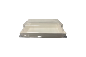 Sml White Tray & Lids...