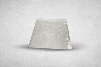 10″x10″ White Paper Recyclable Clear Film Front Bags