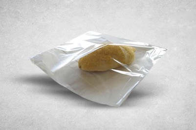 10″x10″ White Paper Recyclable Clear Film Front Bags