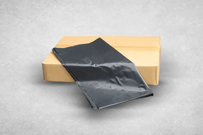 Large Black Plastic Recyclable Black Heavy Duty Bin Bags