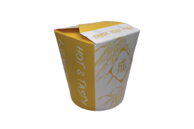 32oz Yellow/White Cardboard...