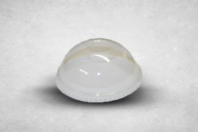 5oz Clear Plastic Recyclable Ice Cream Dome Lid