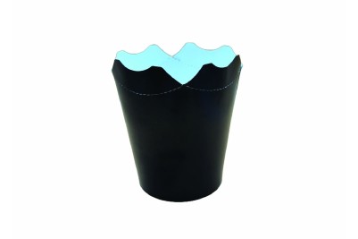 12oz Black Laminated Paper Recyclable McFlurry Style Ice Cream Tubs