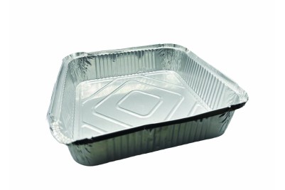 Large Deep Silver/Gray Foil Recyclable No.9 Container