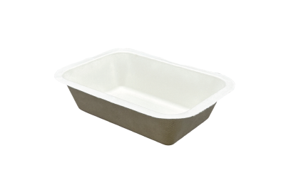 Large White Bagasse Biodegradable Chip Trays