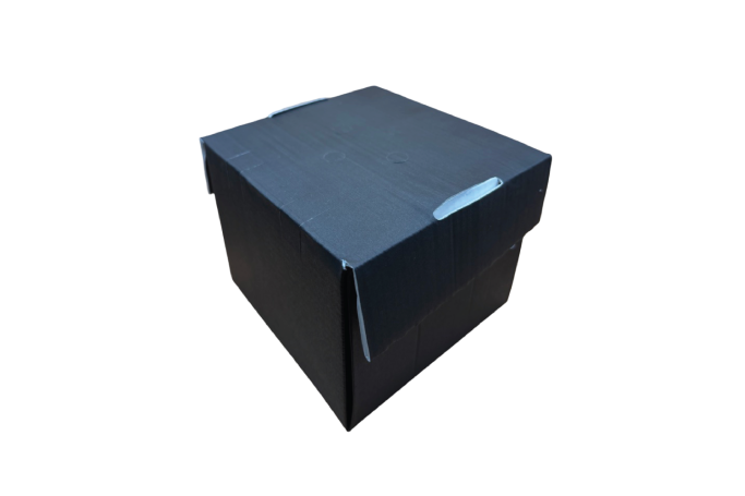 Regular Black Cardboard Recyclable Octagon Burger Boxes