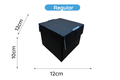 Regular Black Cardboard Recyclable Octagon Burger Boxes