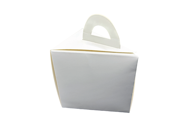 White Cardboard Recyclable Cake Slice Boxes