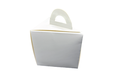 White Cardboard Recyclable Cake Slice Boxes