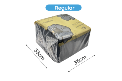 33cm Black Paper Biodegradable Luxury 2PLY Napkins