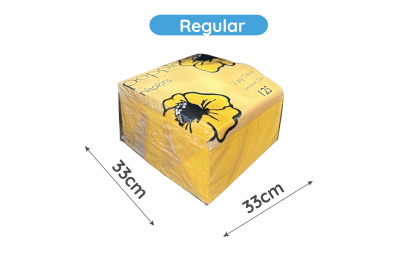 33cm Yellow Paper Biodegradable Luxury 2PLY Napkins