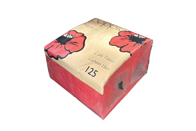 33cm Red Luxury Napkins 2 PLY