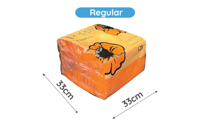 33cm Orange Paper Biodegradable Luxury 2PLY Napkins