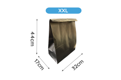 New XXL Black Biodegradable Paper Grab Bags