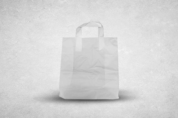 Medium White Plastic Recyclable Flexi Bags