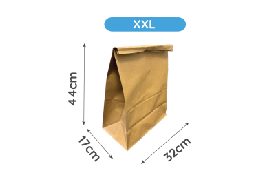 XXL Brown/Kraft Biodegradable Paper Grab Bags