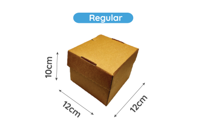 Regular Brown/Kraft Recyclable Octagon Burger Boxes