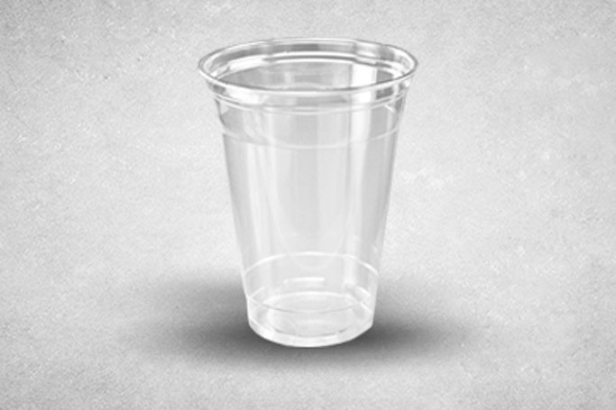 20oz Clear Plastic Recyclable Tumbler Milkshake Cups