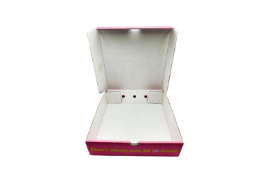 7 inch Red/Yellow/Pink Biodegradable Corrugated Sweet Yummy Treats Pizza/Dessert Boxes