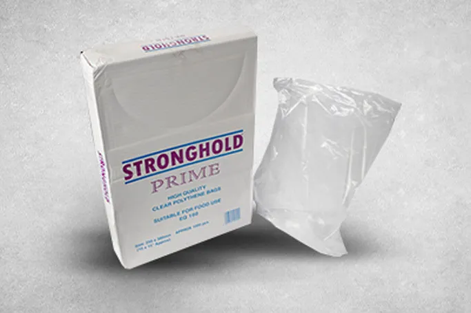 10″x15″ Clear Plastic Recyclable Stronghold Prime Bags