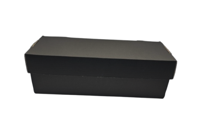 Large Black Cardboard Recyclable Rectangular Octagon Boxes