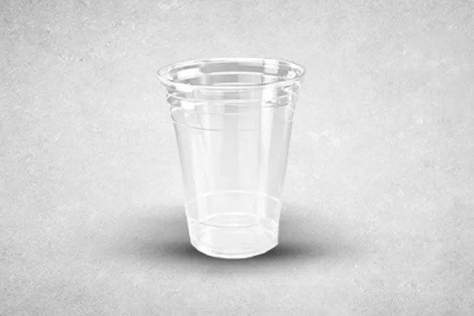 16oz Clear Plastic Recyclable Tumbler Milkshake Cups